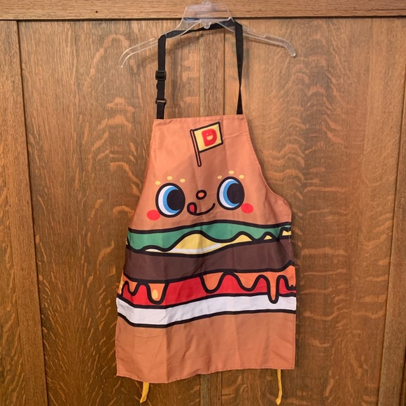 Sanrio Dokidoki Yummychums kawaii hamburger apron lootcrate NWOT - Picture 1 of 8